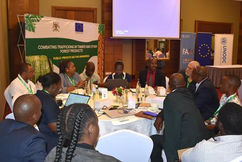 Working session in Uganda Annah and EU